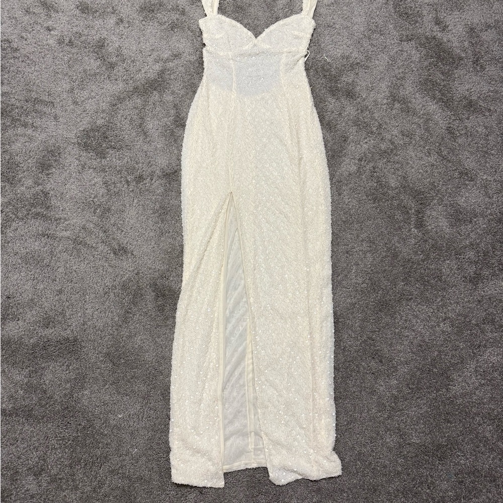 Oh Polly Cream Maxi Dress - Picture 2 of 7